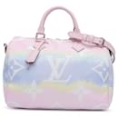 Pink Louis Vuitton Monogram Giant Escale Speedy Bandouliere 30 Satchel