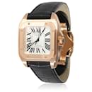 Cartier Santos 100 de Cartier W20108Y1 Unisex Watch in 18kt Rose Gold