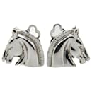 Boucles d'oreilles clip motif cheval Hermes - Hermès