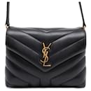 Saint Laurent Black Quilted Leather Shoulder Bag