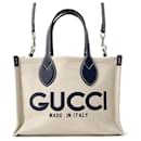 Gucci Printed Canvas Handbag