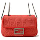 Fendi Chain Shoulder Bag Midi Baguette