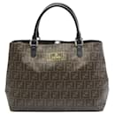 Fendi Brown Zucca Coated Canvas Satchel