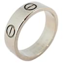 Cartier Love K18WG White Gold Band Ring