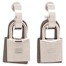 NUEVE PENDIENTES HERMES O'KELLY H078851CK0D DE ACERO Y CUERO - Hermès