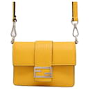 Fendi Yellow Leather Card Case