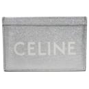 Porte-cartes en cuir argenté Celine - Céline