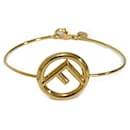 Bracelet jonc en or et bronze Fendi