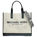 Michael Kors White Canvas Shoulder Bag