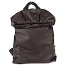 Bottega Veneta Dark Brown Leather Backpack