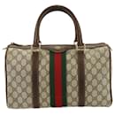 Gucci GG Supreme Sherry Line Boston Lederhandtasche