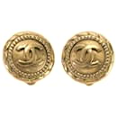 Chanel Coco Mark Circle Earrings