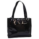 CHANEL Tote Bag Enamel Black CC Auth yk13900 - Chanel