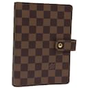 LOUIS VUITTON Agenda MM Damier Ebene Capa R20240 LV Auth 84131 - Louis Vuitton