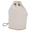 HERMES Porochon Mimir PM Shoulder Bag Canvas White Auth yk13765 - Hermès