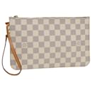 LOUIS VUITTON Pochettes Neverfull MM Damier Azur LV Auth 84121 - Louis Vuitton