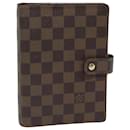 LOUIS VUITTON Agenda MM Damier Graphite Capa do Planejador Diário R20242 LV Auth 82856 - Louis Vuitton