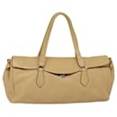 PRADA Bolsa Tote de Couro Bege Auth ep4815 - Prada