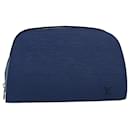 LOUIS VUITTON Epi Dauphine MM Pouch Azul LV Auth ti1836 - Louis Vuitton