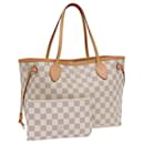 LOUIS VUITTON Damier Azur Neverfull PM Tote Bag N41362 LV Auth hk1426A - Louis Vuitton