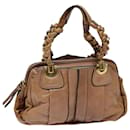 Braune Leder-Handtasche Auth yk13778 - Chloé