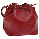 LOUIS VUITTON Epi Petit Noe Bolsa de Hombro Roja M44107 LV Auth mr357 - Louis Vuitton