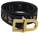 Christian Dior Trotter Canvas Belt 31.1"" Navy Auth yk13676