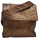 CHANEL Schultertasche aus Leder mit goldfarbenem CC Auth bs16149 - Chanel