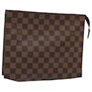 LOUIS VUITTON Damier Ebene Poche Toilette 26 Pouch N47543 LV Auth 83540 - Louis Vuitton