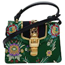 GUCCI Silvi Mini Hand Bag Satin 2way Multicolor 472107 Auth ar12144 - Gucci