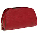 LOUIS VUITTON Epi Dauphine PM Pouch Rojo Castellano M48447 LV Auth 84123 - Louis Vuitton