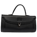 Burberrys Hand Bag Leather Black Auth ep4818 - Autre Marque