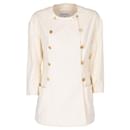 Chanel Cream Double-Breasted Jacket