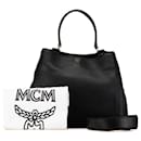 Sac à main en cuir noir MCM