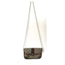 GUCCI Vintage GG Supreme Web Sherry Line Clutch Bege/Marron - Gucci