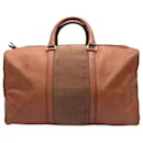 Christian Dior Vintage Leather Suede Duffel Boston Bag