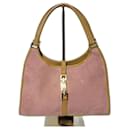 GUCCI Mittelgroße Shopper-Tasche aus metallisiertem, genarbtem Kalbsleder in Goldbeige - Gucci