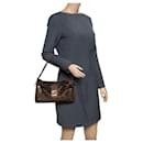 Fendi Limited Edition XL Tobacco Zucca Canvas Mama Baguette Shoulder Bag