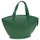 LOUIS VUITTON Epi Saint Jacques Bolsa de Mão Verde M52274 LV Auth 83120 - Louis Vuitton