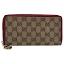 GUCCI GG Canvas Lovely Long Geldbörse Beige Beige Auth yk13659 - Gucci