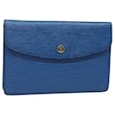 LOUIS VUITTON Epi Montaigne 23 Borsa Clutch Blu M52665 LV Auth 82998 - Louis Vuitton