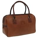 Burberrys Hand Bag Leather Brown Auth hk1457 - Autre Marque