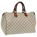 LOUIS VUITTON Bolso de Mano Speedy 35 Damier Azur N41535 LV Auth 83075 - Louis Vuitton