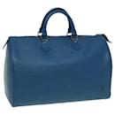 LOUIS VUITTON Epi Speedy 35 Bolso de Mano Azul Toledo M42995 LV Auth 83022 - Louis Vuitton