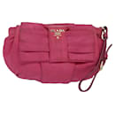 PRADA Pochette in Raso Nylon Rosa Auth yk13651 - Prada