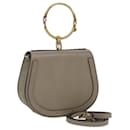 Bolsa de mão de couro Chloe Nile 2 vias bege Auth 81052 - Chloé