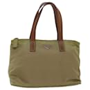 PRADA Hand Bag Nylon Beige Auth yk13783 - Prada