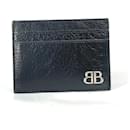 Balenciaga Black Leather Card Case