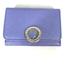 Bvlgari Light Purple Leather Card Case - Bulgari