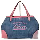 Bolsa tote de denim Gucci Craft